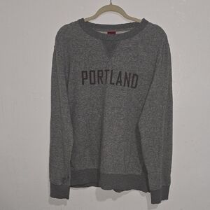 Merona Gray Crewneck Sweater with Portland Design